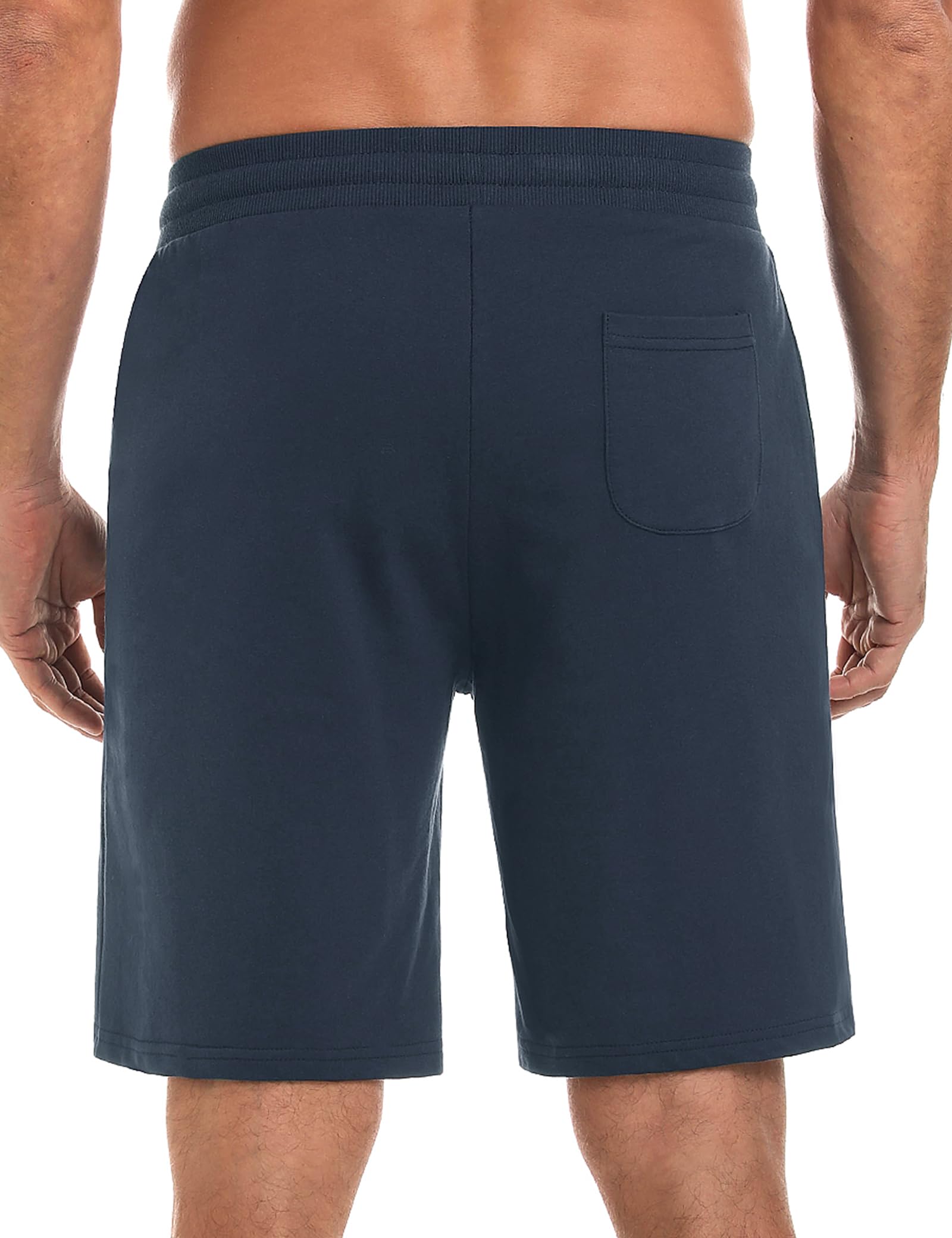 iClosam Pantalones Cortos Casuales Hombre 100% Algodón Holgados Shorts Deportivos Hombre Running con Cordón para Running, Fitness, Caminar