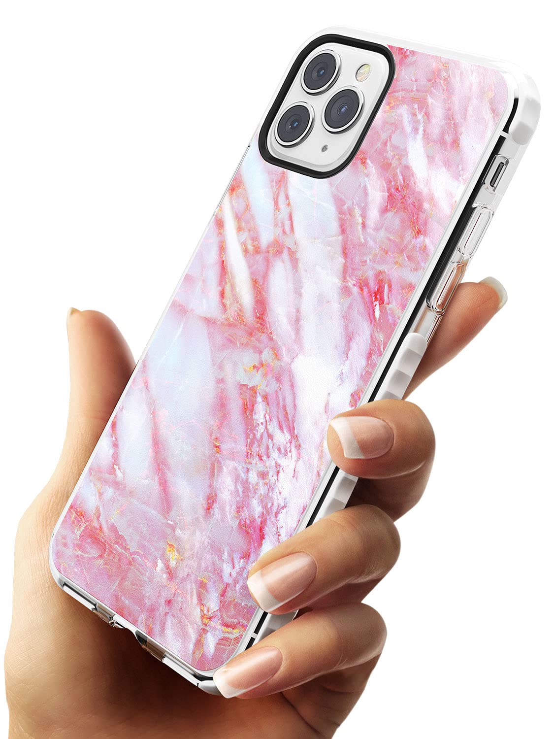 SLLMYYX Custodia compatibile con iPhone 12, cover per telefono antiurto e flessibile con bordo in marmo lucido di lusso IMD (viola scuro