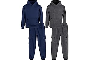 Super Comfy Boys' 4-Piece Fleece Jogger Set: Stay Cozy and Stylish