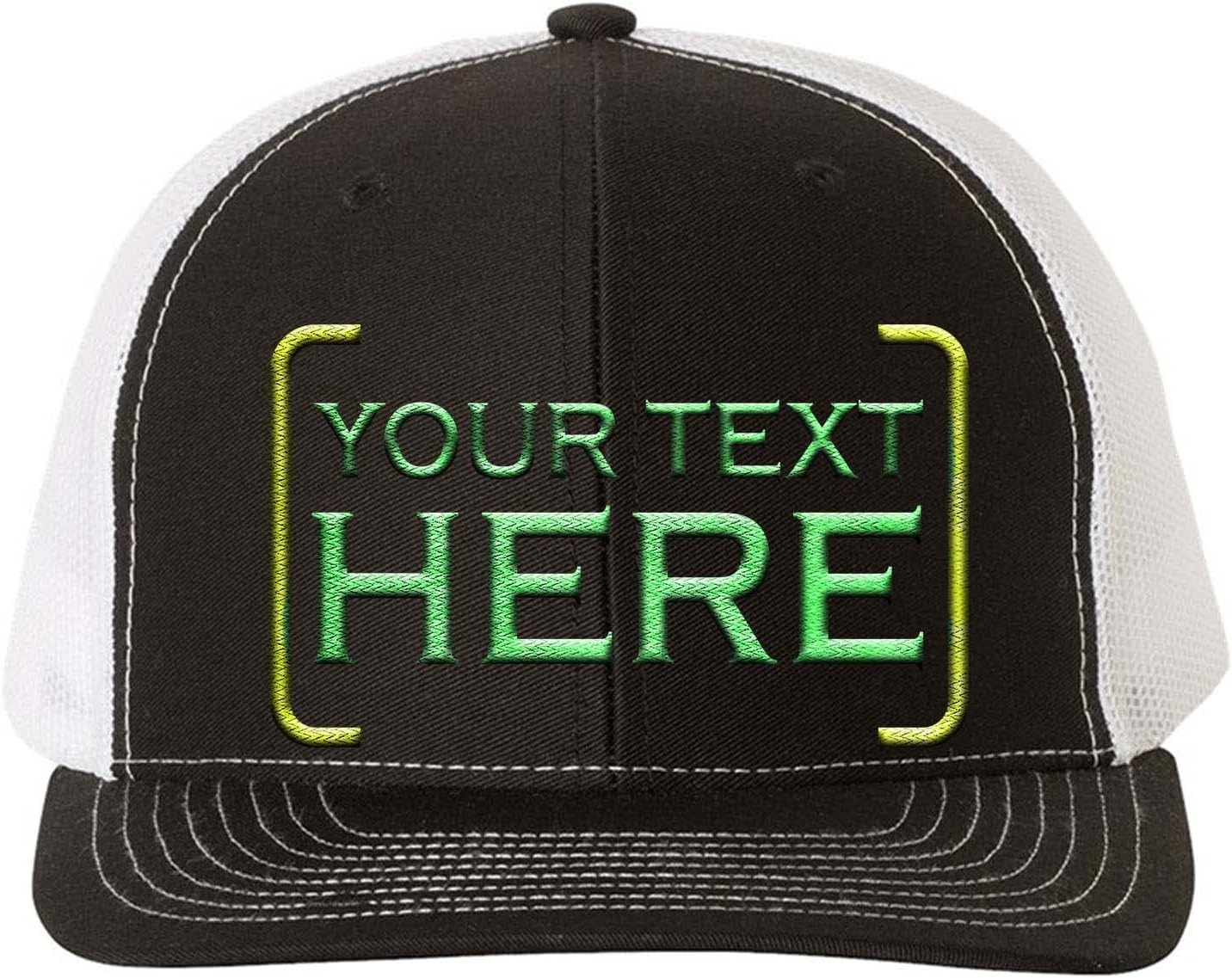 Mato & Hash Custom Hats With Your Text Here | Embroidered Hat For Business | Trucker Richardson 112