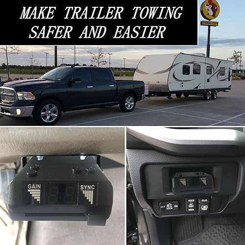 Miniatura 6 de Controlador de freno, controlador de freno de remolque eléctrico digital controla fácilmente los remolques con 1-4 ejes, para remolque ligero