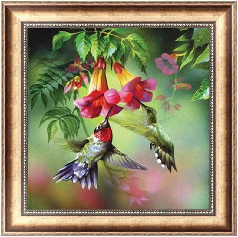 Jieteenager DIY 5D Diamond Painting Hummingbird,Home Decor,30X30CM
