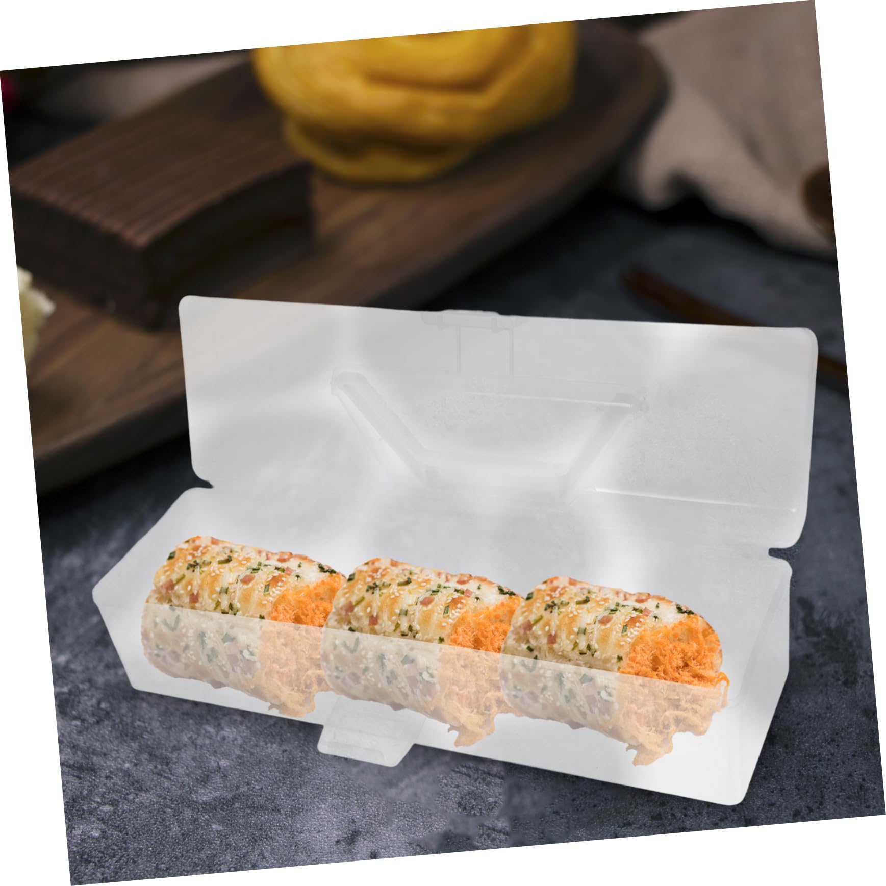 Unomor Bakery Packing Box Roll Cake Packaging Box Handle Reusable Cake Carrier