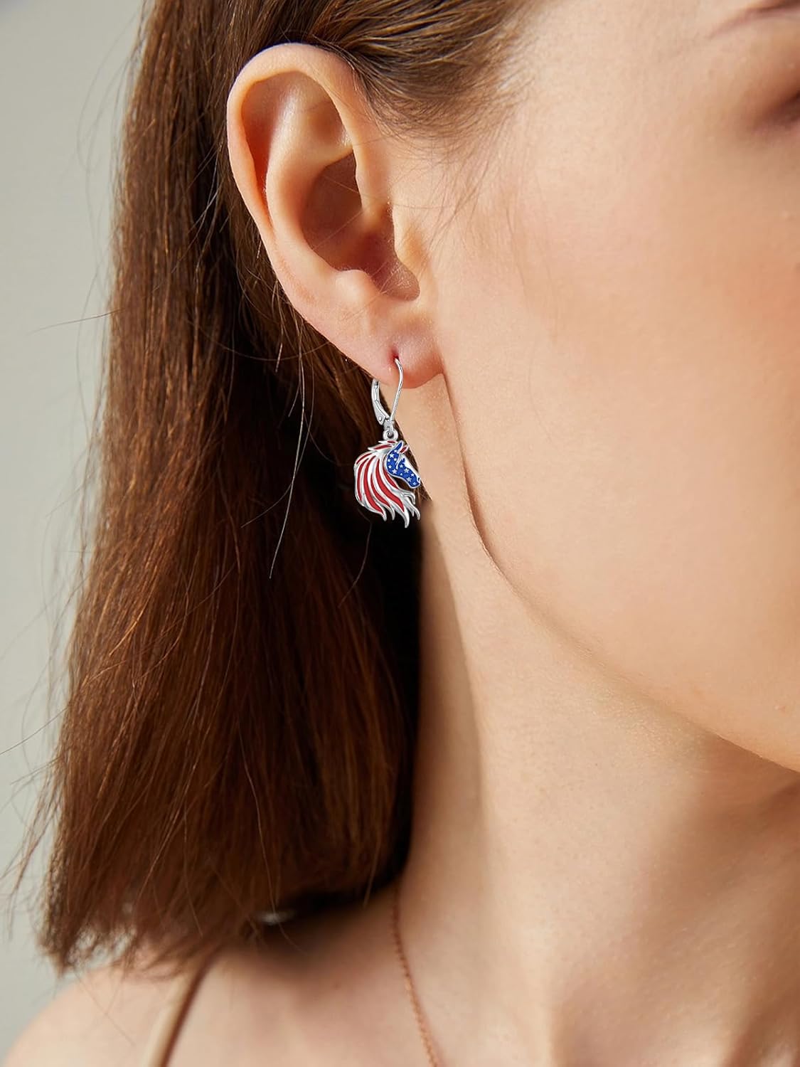 4th of July Earrings Patriotic Dangle Earrings American Flag Independence Day Jewelry Gifts for Women Daughters - Image 4