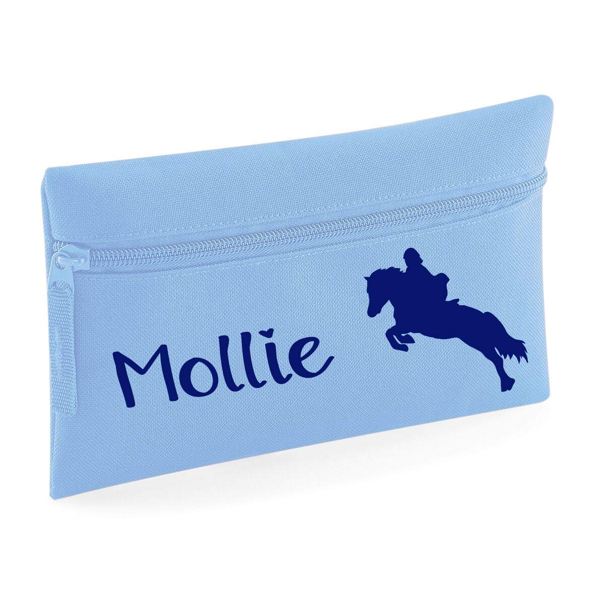 Luvponies Personalised Horse Design Pencil Case (Light Blue)