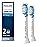 Philips Sonicare C3 Two-in-One - Genuine Replacement Electric Toothbrush Heads, White, 2 Pack, HX9042/65