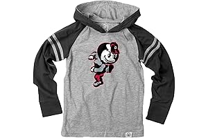 Ohio State University Long Sleeve Youth Stripped Jersey Hoodie