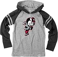 Vista 8 de Wes and Willy Camiseta con capucha de rayas de manga larga para niños universitarios (4-7)