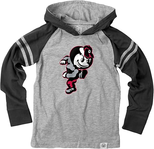 Miniatura 8 de Wes and Willy Camiseta con capucha de rayas de manga larga para niños universitarios (4-7)