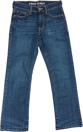 Cody James Boys Little Saguaro Dark Wash Mid Rise Stretch Slim Bootcut Jeans - Cbsp20j10-Lit