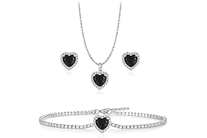 Enchanting Cubic Zirconia Love Heart Jewelry Set for Women