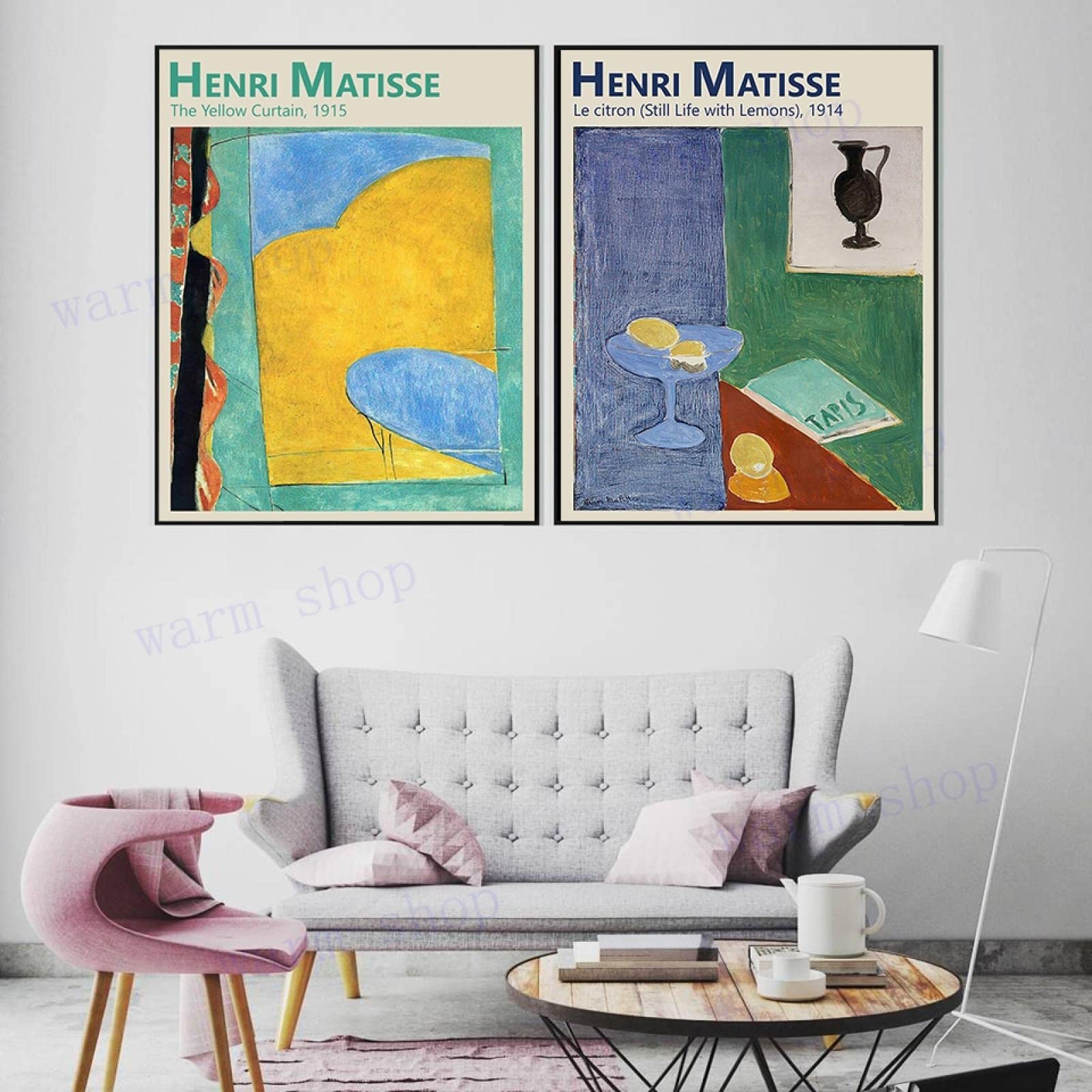 SDVIB Henri Matisse Affiche Nature Morte avec Citron Peinture