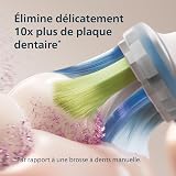 Philips Sonicare DiamondClean 9000 Series Electric Toothbrush - Sonic Toothbrush, Cleaner Teeth and Oral Care with 4X C3 Premium Plaque Defense Brush Heads, Pink (Model HX9911/79) - 4