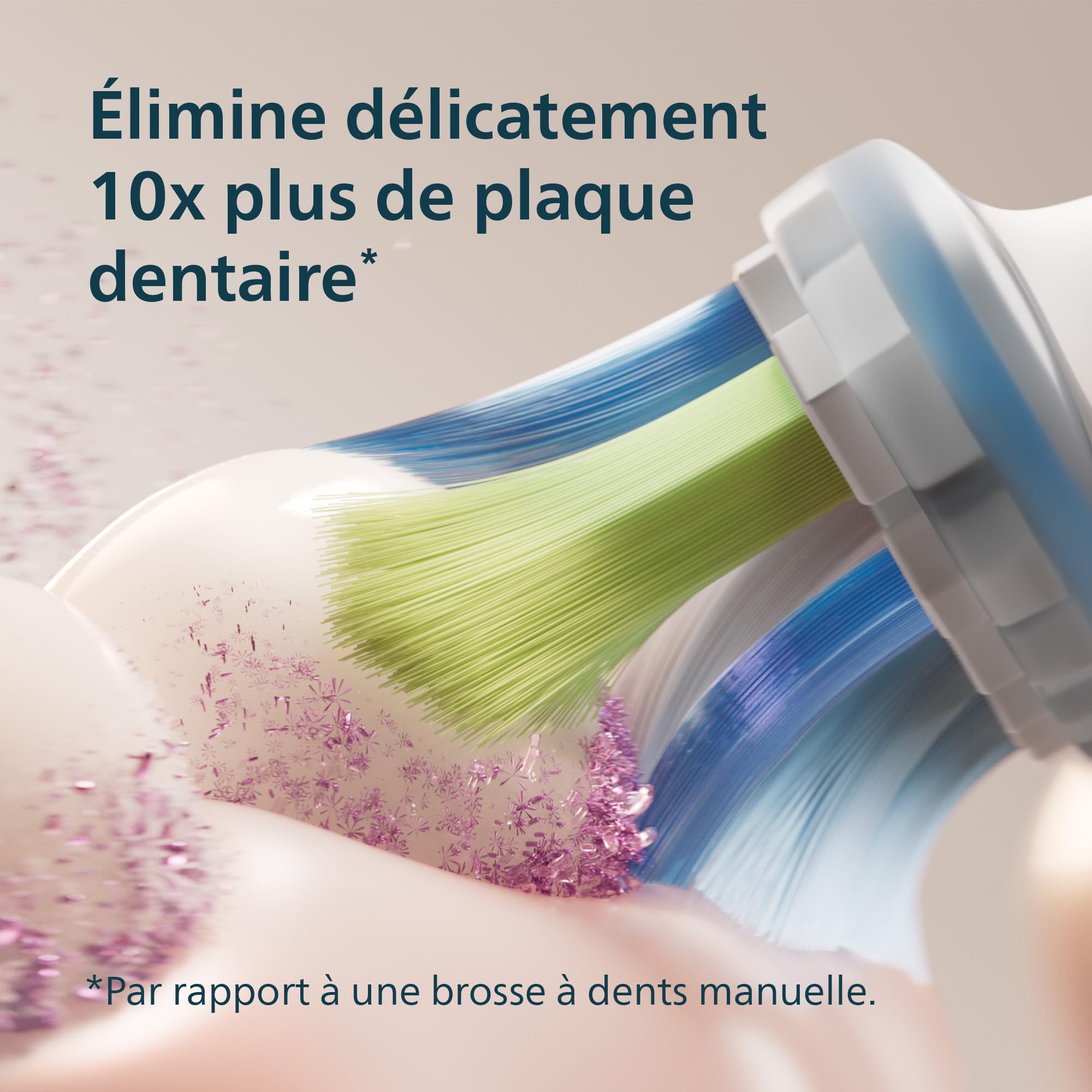 Philips Sonicare DiamondClean 9000 - Brosse à dents électrique avec application, capteur de pression, verre de recharge, blanc, lot de deux, modèle HX9914/62