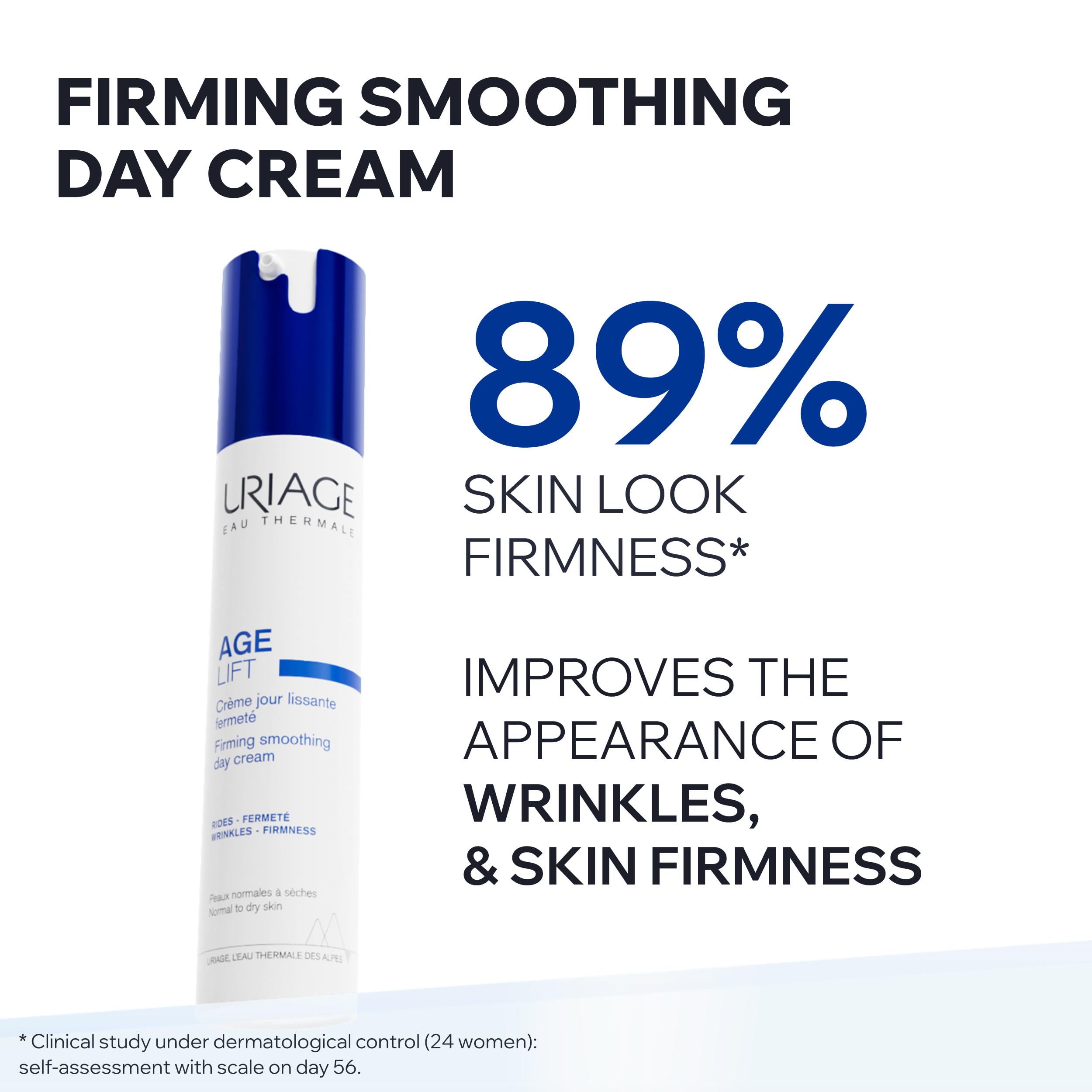 URIAGE AGE LIFT Crema antietà con RETINOLO - ACIDO IALURONICO E BURRO DI KARITÈ - 3x meno rughe, 3x pelle più elastica - Crema vellutata rassodante - Pelle da normale a secca - Anche sensibile
