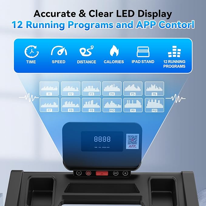 Caminadora Eléctrica Plegable con Inclinación 3 Niveles y Motor 3.5 HP - Negro miniatura 5