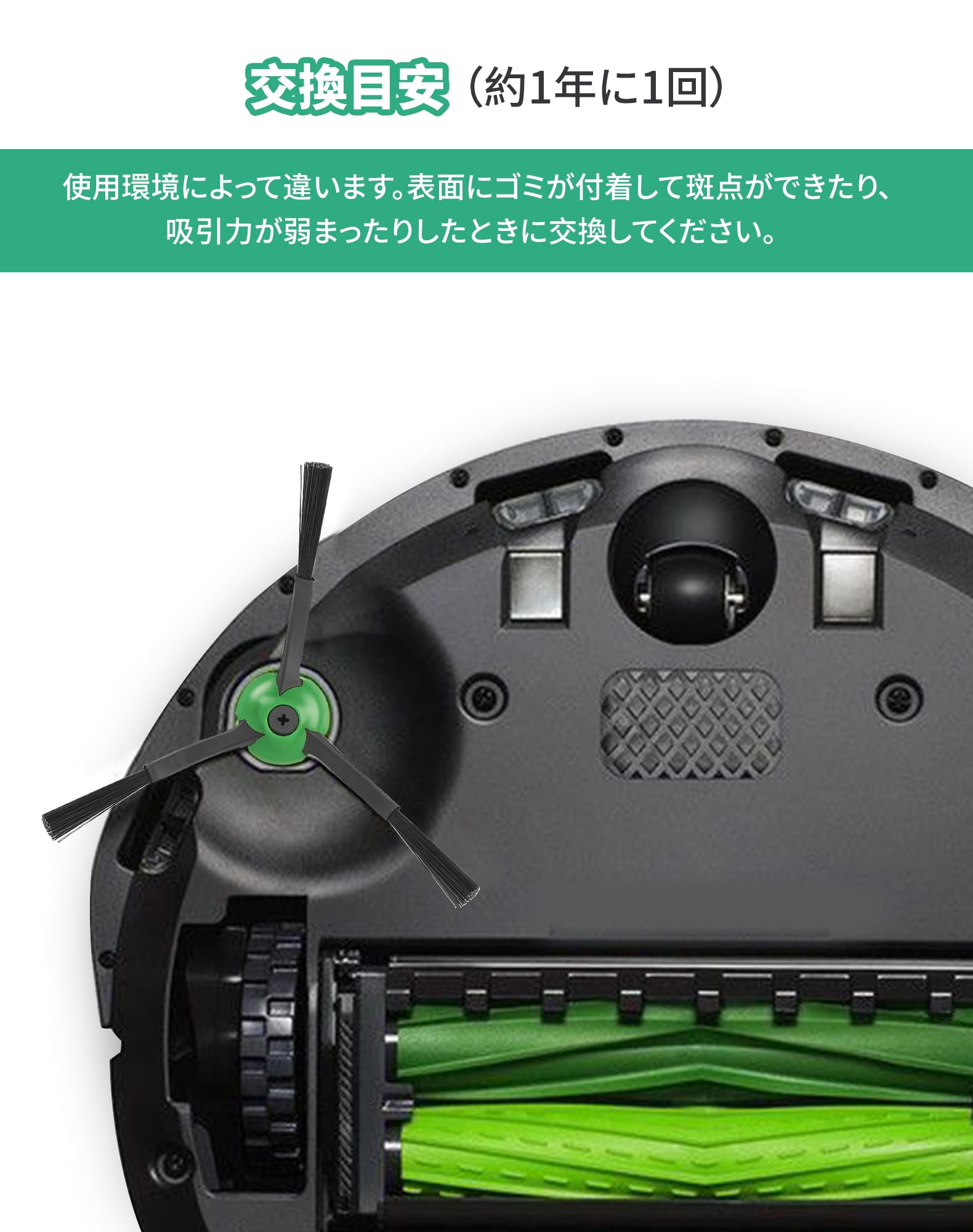Amazon.co.jp: ルンバ用ブラシ 3個入り ルンバ用エッジクリーニング