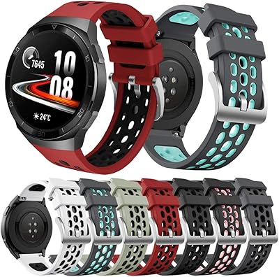 Senter Replacement Bands Compatible with Huawei Watch GT2E Bands,Adjustable Accessory Soft Silicone Sport Wristband for Women Men