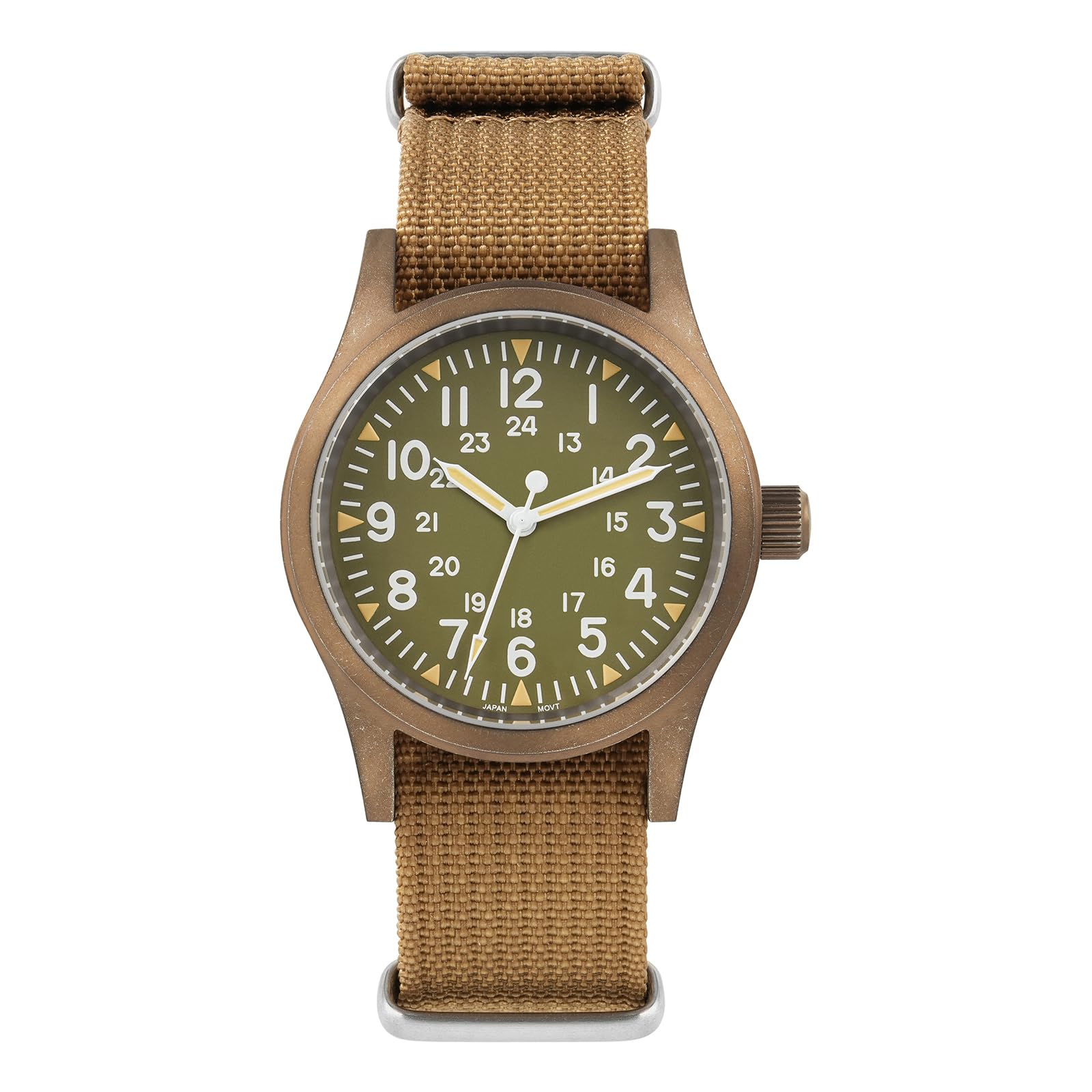 Amazon.co.jp: Militado ML05 38mm VH31 クォーツウォッチ - ドーム型