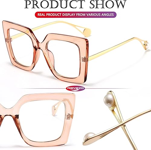 Miniatura 6 de AIEYEZO Gafas de luz azul de gran tamaño para mujer, antifatiga, prevención del dolor de cabeza