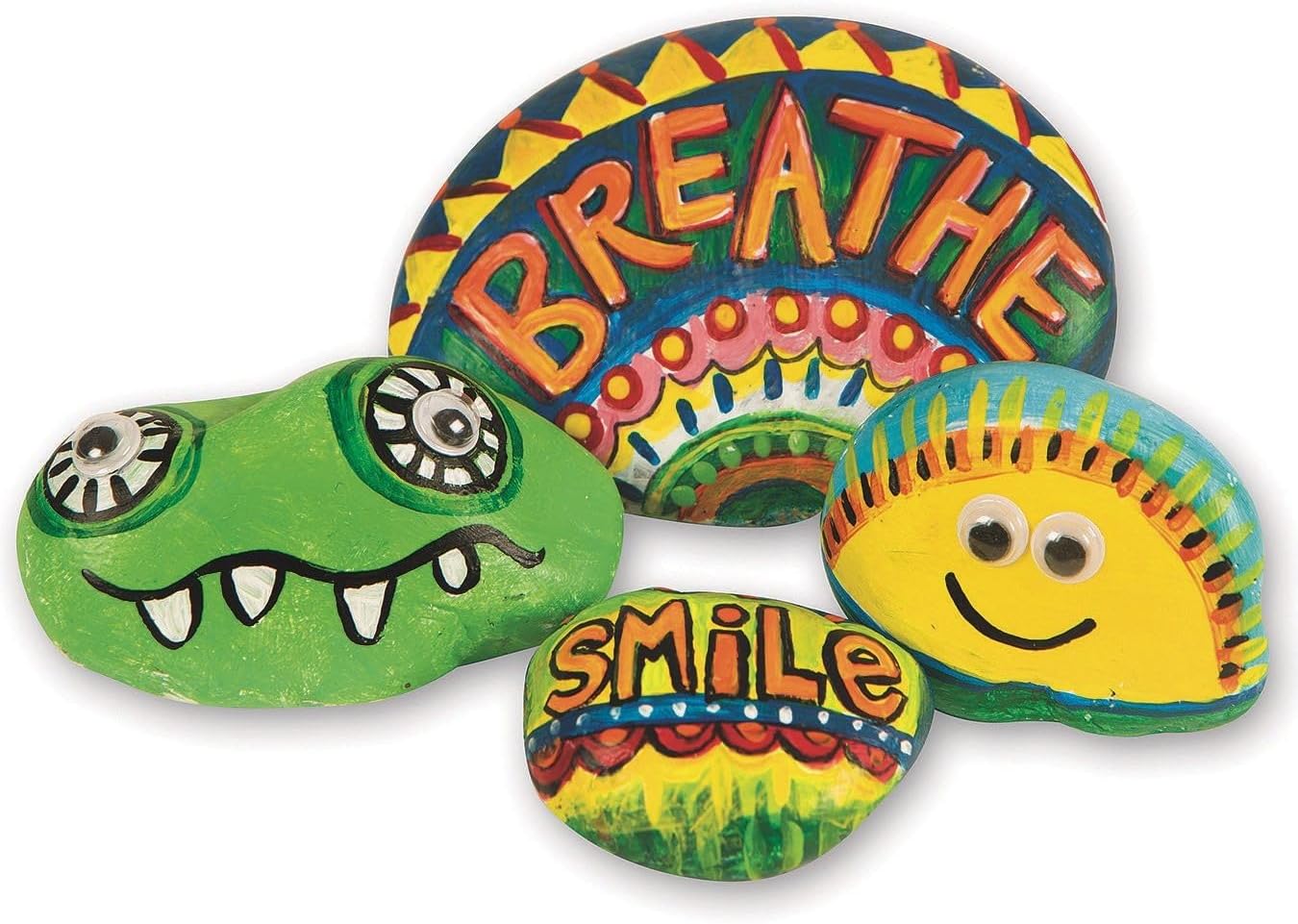 S&S Worldwide Silly Stones Pk48 Craft Kit, Assorted 48 Count