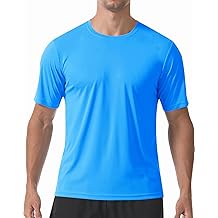 Camiseta de manga corta para hombre UPF 50+ Quick Dry Rash Guard Camisetas deportivas para correr Camiseta de agua para nadar con protecci&oacute;n solar UV
