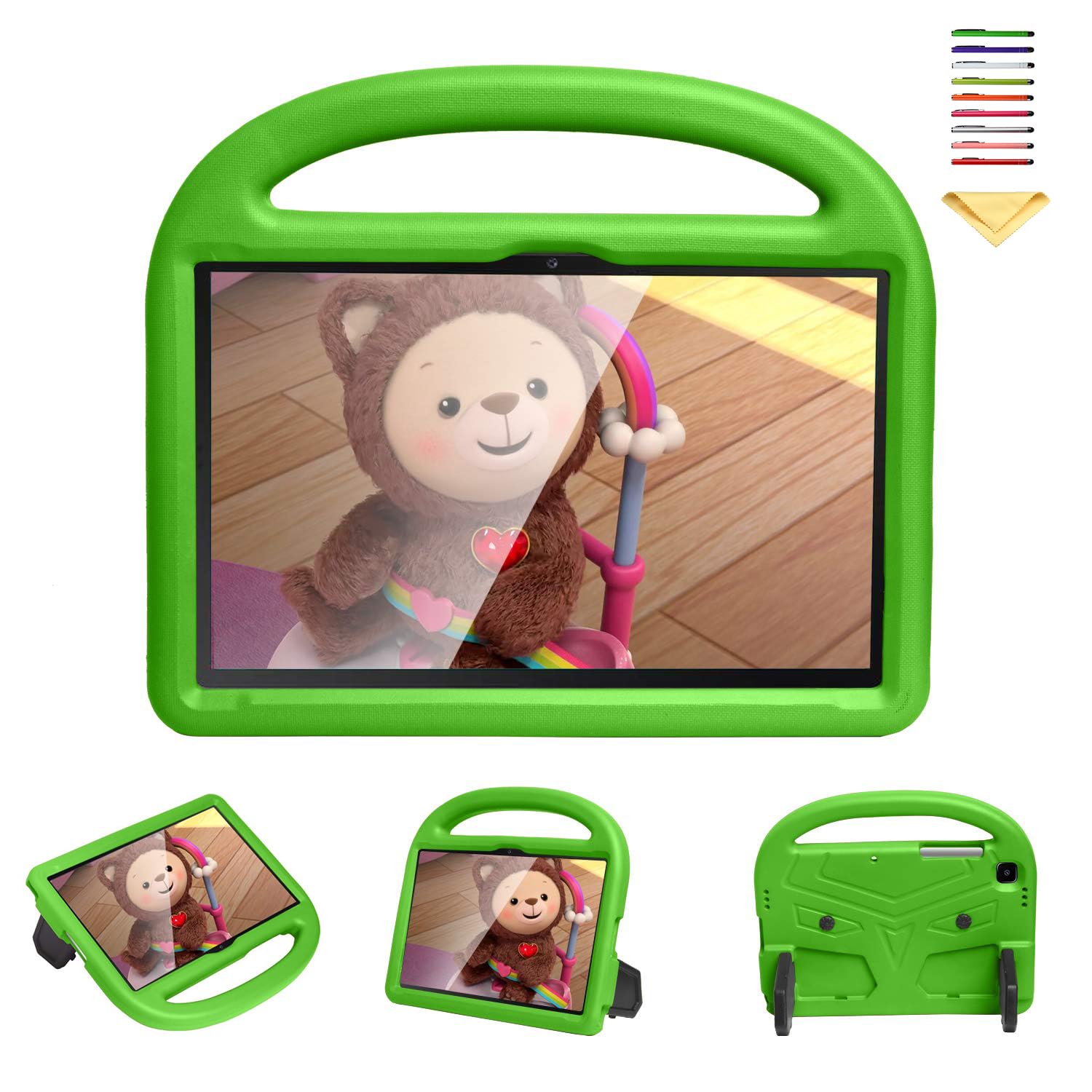 UUcovers Kids Case for Samsung Galaxy Tab A7 10.4 inch Tablet 2022/2020 (Model: SM-T503/T509/T500/T505/T507) with Handle Stand Soft Silicone