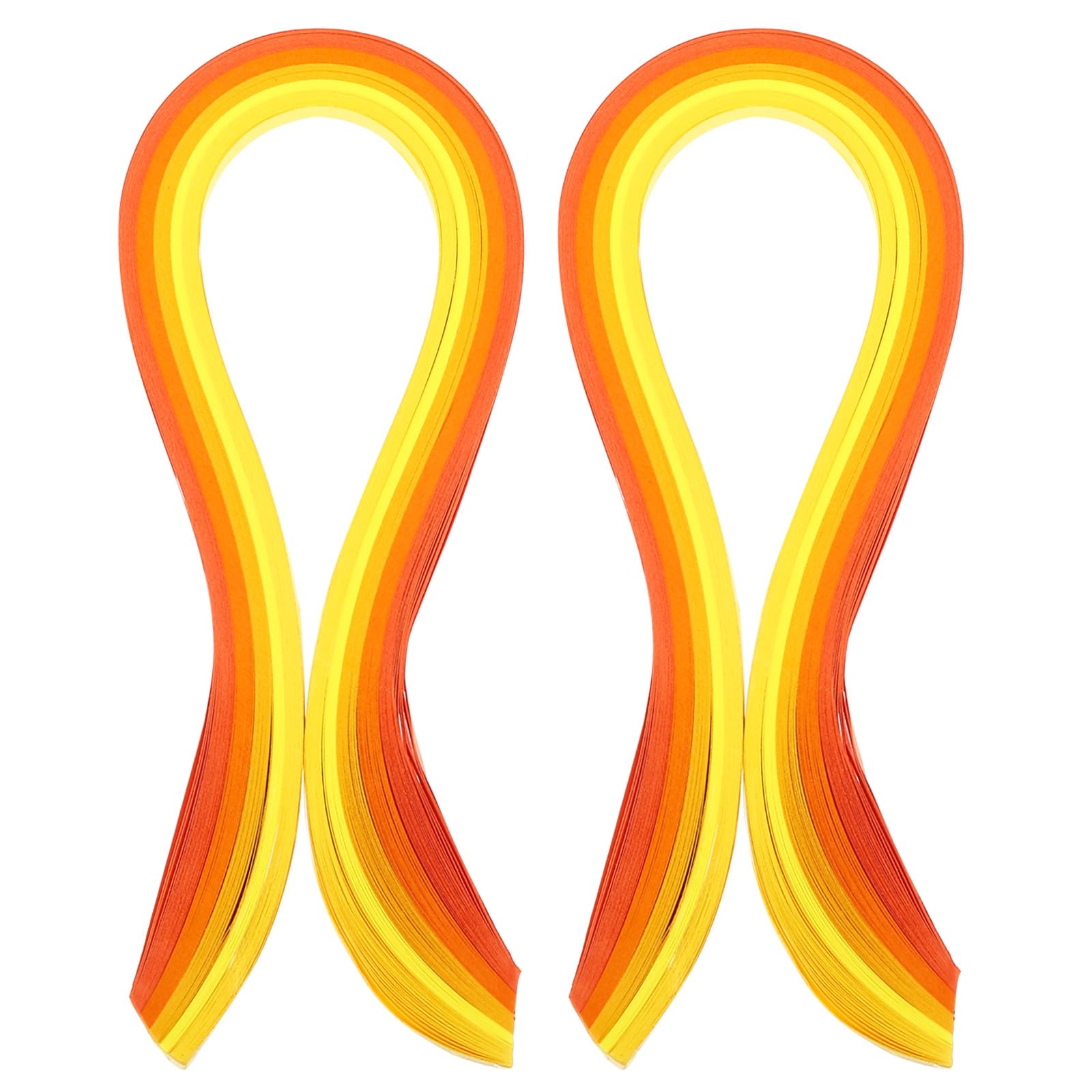 PATIKIL 390 x 7mm Rainbow Quilling Strips Paper,200 Pcs Origami Paper Quilling Strip for Art DIY Hand Craft Christmas Gradient Yellow