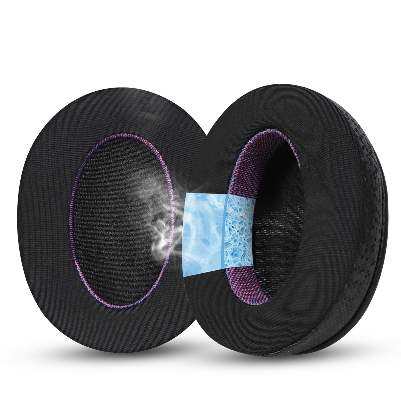 Magic Ice - Cuscinetti di ricambio in gel per WH-CH700N/CH710N/ZX770BN ZX780DC/CH720N, colore: Nero/Viola