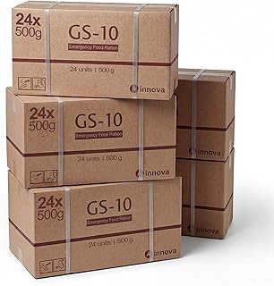 GS-10 | Emergency Food 5 x 24 Stück Familienpackung Langzeitnahrung Notfallvorrat für Outdoor, Camping und in Krisensituationen