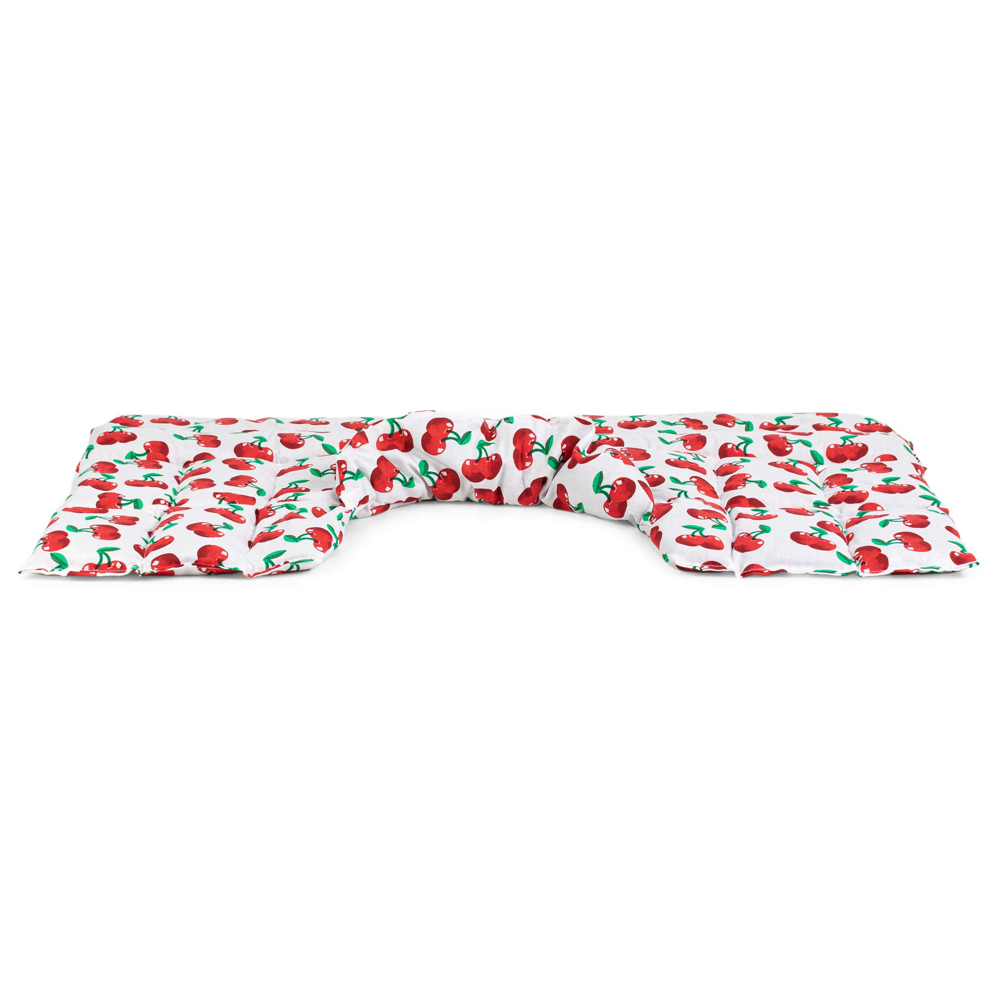 Cojín cervical térmico: cojín de huesos de cereza para hombros y cuello con cuello. Cojín térmico (color: cerezo blanco, huesos de cereza)