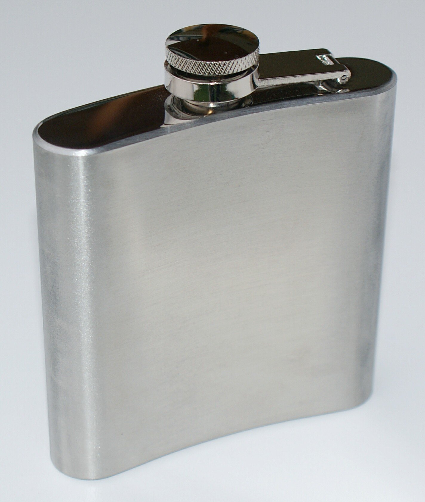Flachmann Leder m.Hirsch Jäger Jagd Taschenflasche Trachtenflachmann Trinkflasche Edelstahl mit braunem Leder-Hirschmotiv geprägt Handarbeit pocket flask bottle