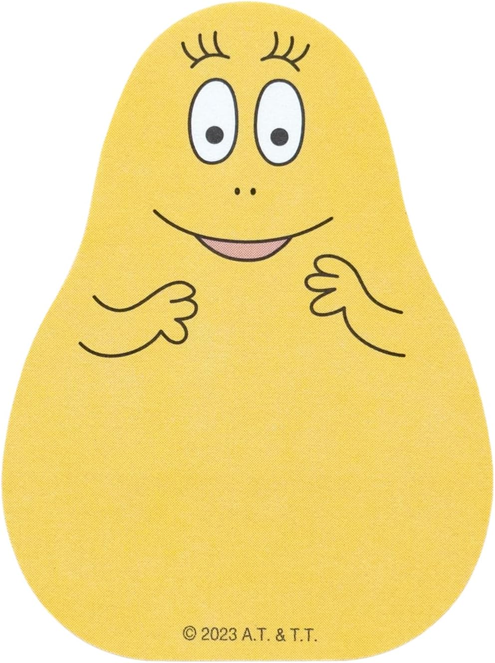 Barbapapa Greeting Life Die Cut Sticky Notes Zoo BBPG-304 Yellow