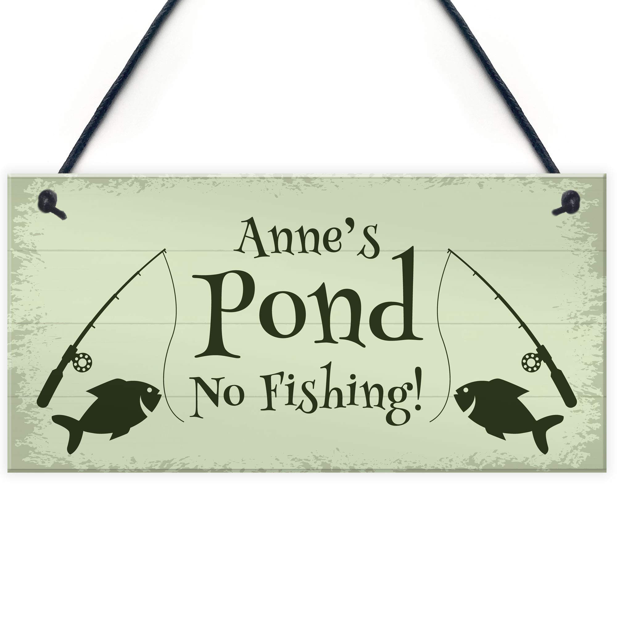 RED OCEAN Personalised POND Sign Garden Summerhouse Shed Sign Home Decor Gift