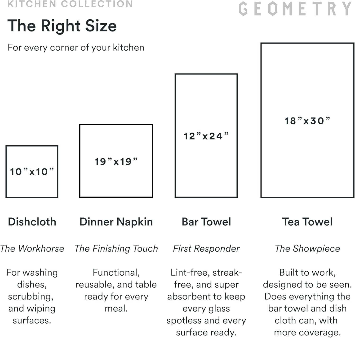 GEOMETRY Kitchen Dish Cloths - Quick Dry Dishcloths for Kitchen - Premium Dish Rags with Geoweave - 3-Pack Set Tiny Petals - Image 7