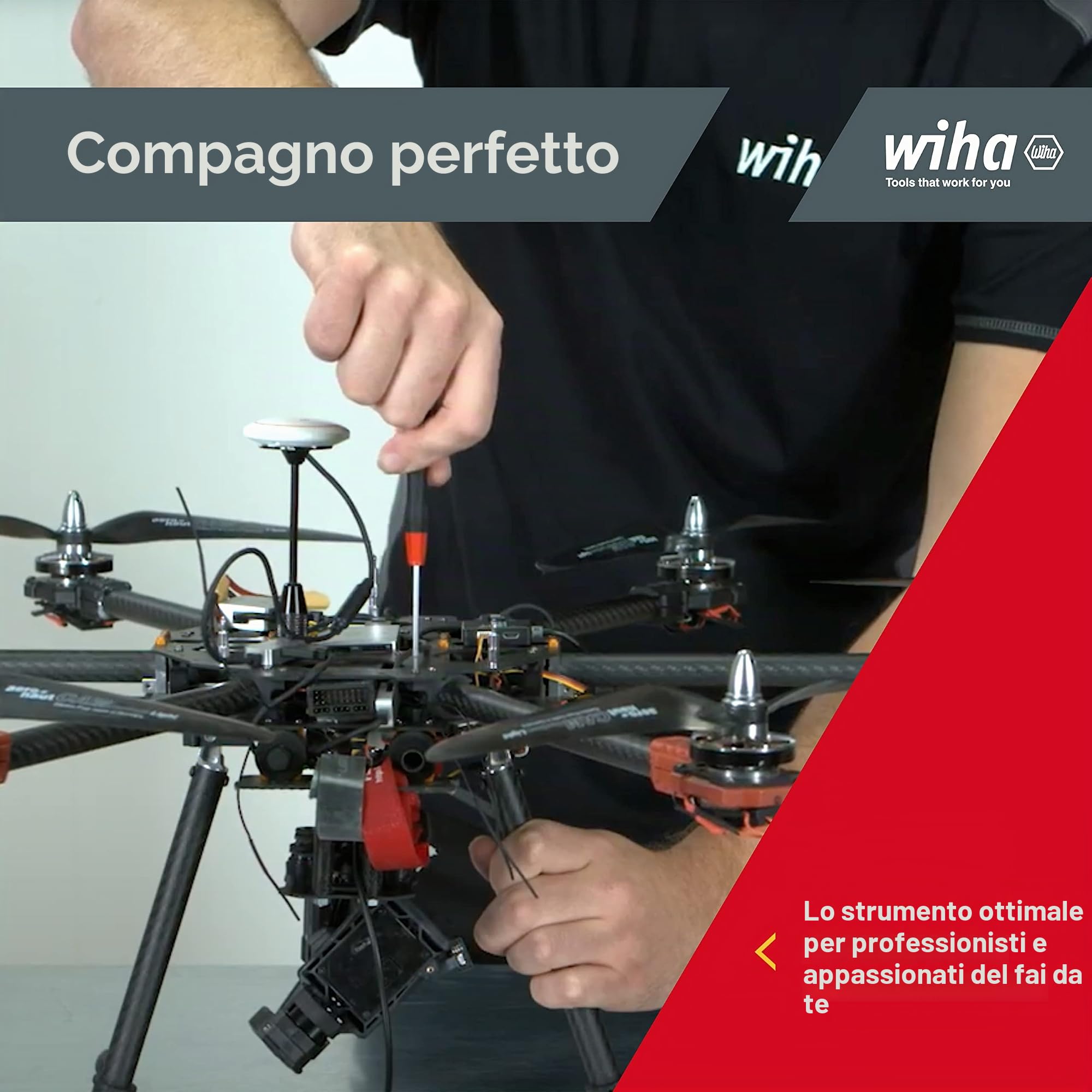 Wiha Juego de destornilladores de precisión PicoFinish® Hexagonal, de 7 unid., incl. soporte (42992)