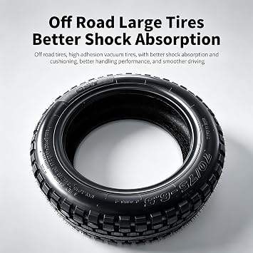 Outer Tire 70/75-6.5 Tubeless Tire for Segway Ninebot S2, Compatible with Ninebot S/Mini PRO Scooter Rubber Outer Non-Slip Tire 10.5 inches(70/65-6.5)Tyre Original Accessories