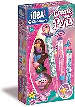 Clementoni Idea – Create Your Pens: Magical Mermaids, Custom Pen Laboratory, Creative Kit for Children 6+ Years, with 3 Pens Customizable with Inks and Accessories, 18131