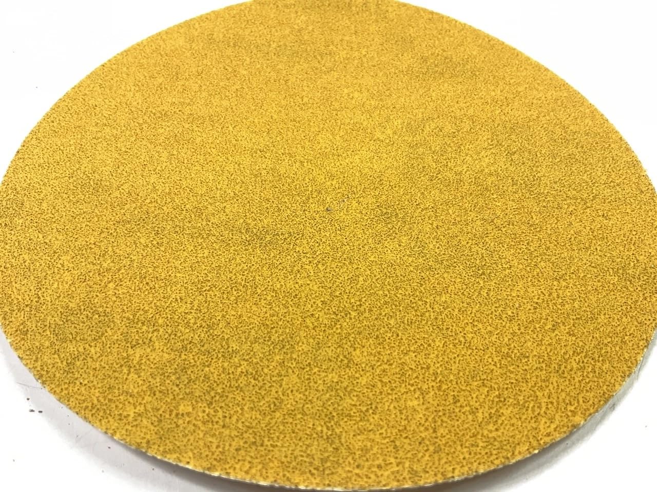 25 Pack Gold 6-Inch Adhesive Sanding Discs for Orbital Sanders, 80 Grit Abrasive Grinding Pads, PSA Backing