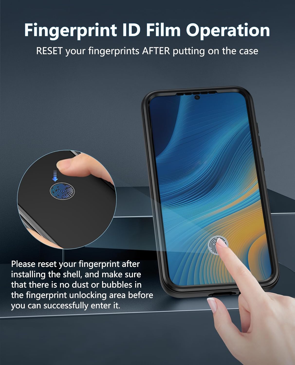 FNTCASE for Samsung Galaxy S25-Ultra Case: Military Grade Drop Proof Protection Mobile Cover with Kickstand | Matte Textured Rugged Shockproof TPU | Protective Sturdy Phone Case 6.8 Inch(Black) - Image 5