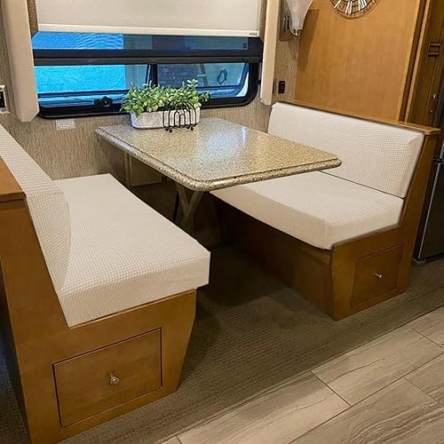 Miniatura 2 de Fundas elásticas para cojines de comedor de caravana, funda de asiento de caravana, funda suave para asiento de sofá de caravana, funda lavable para