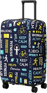 AMPEREUS® Medium Size Trolley Bag Cover in Blue Colour – Polyester Fabric Luggage Protection for 24 Inch Suitcase (Fits On... Price In India