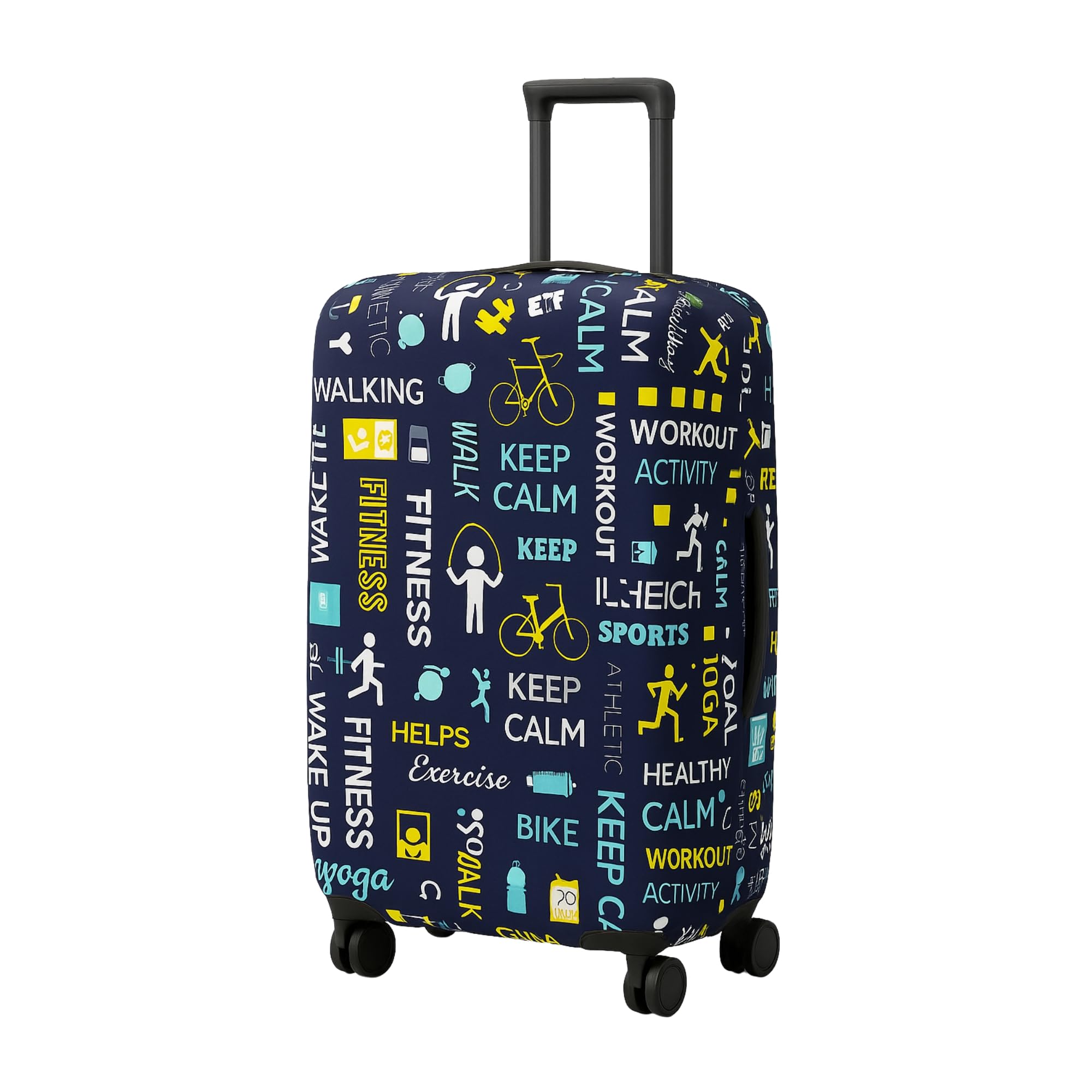 Large Size Trolley Bag Cover – Polyester Fabric Luggage Protection for 28 Inch Suitcase | Durable & Protective Cover for Trolley Bags & Luggage (Fits Only On Fiber-Plastic Trolley Bag)-image-20