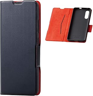 エレコム Galaxy A41 ケース ULTRA SLIM ソフトレザー [驚くほど薄くて軽い] マグネット付き スタンド機能 ブラック PM-G202PLFUBK