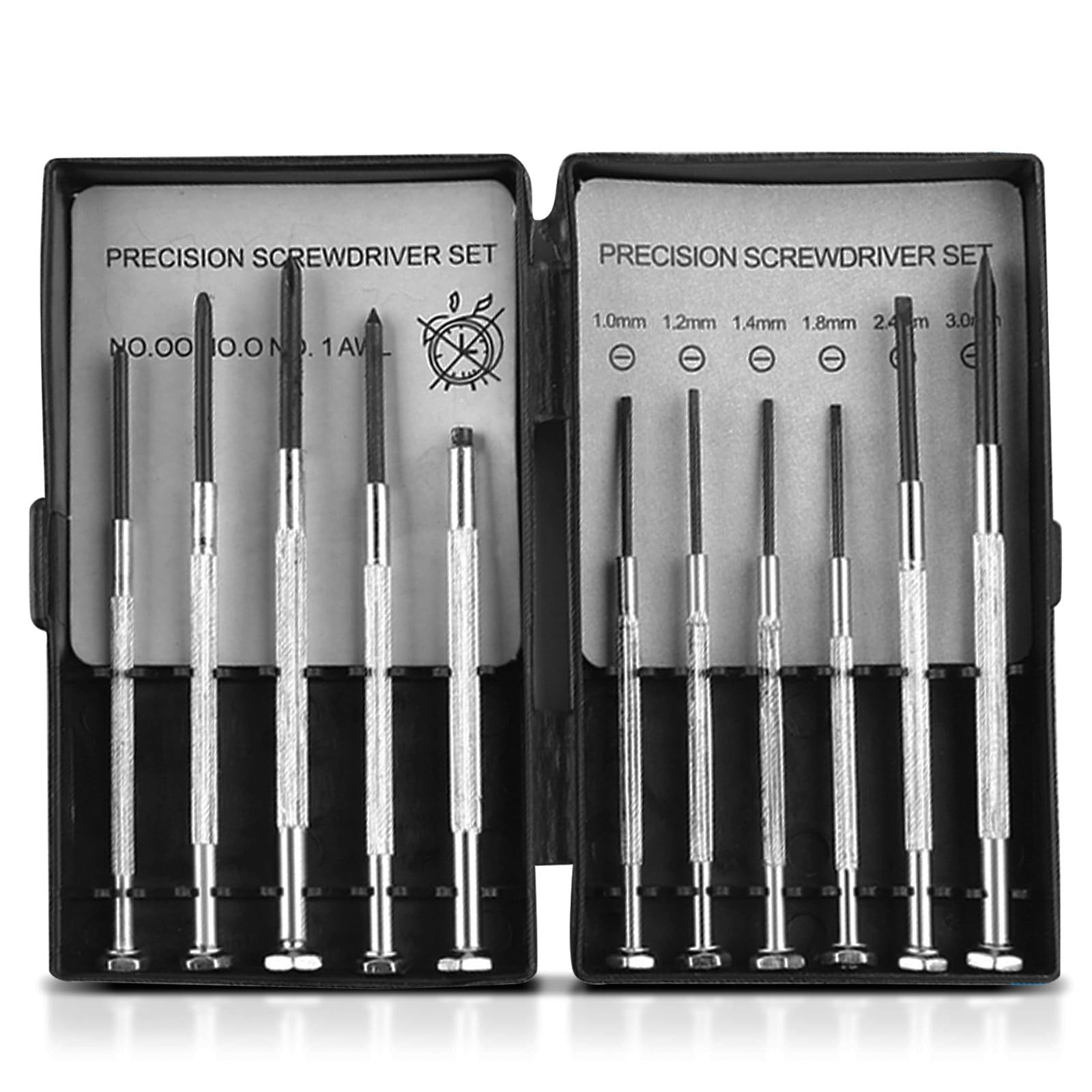 Precision Screwdriver Set, 11 Pieces, Micro Screwdrivers with Storage Box for Repairing Watches, Toys, Doorbells, Computers, Laptops