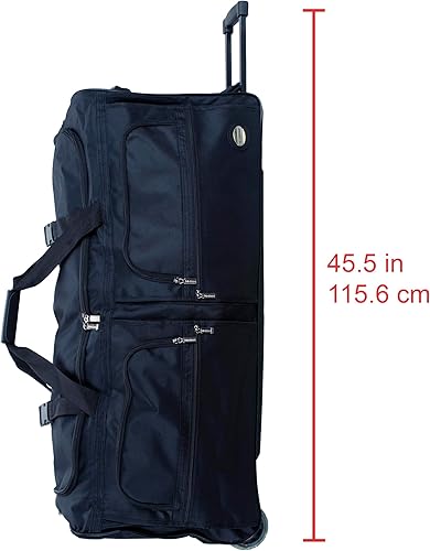 Miniatura 5 de Rockland Bolso de viaje con ruedas, Negro