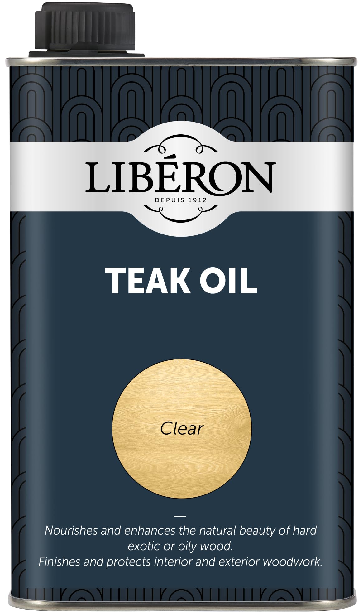 Libéron Teak Oil - Protects & Revives Interior & Outdoor Wood - UV & Weather-Resistant - Ideal for Garden Furniture & Hardwood - Clear - 500ml