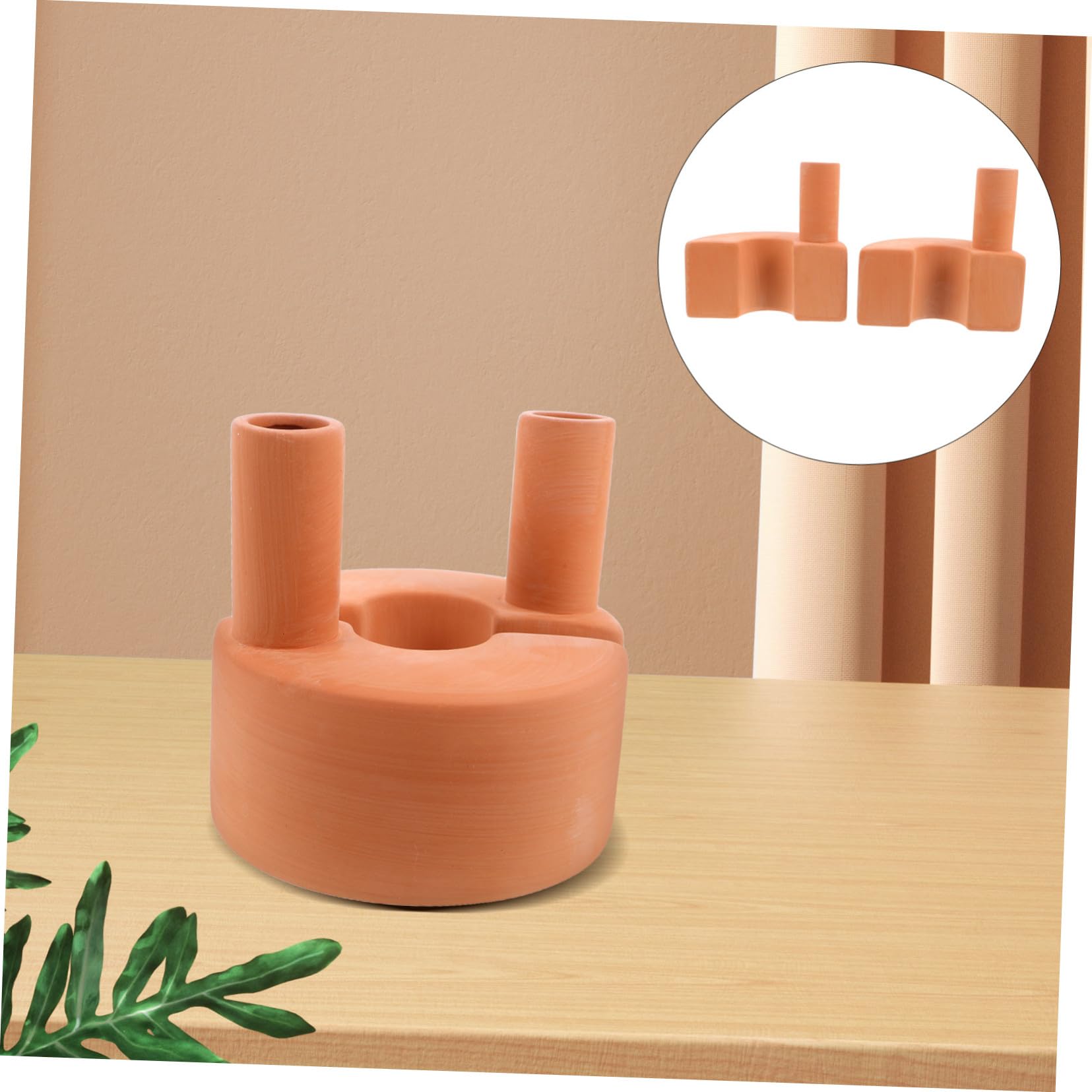 ORFOFE Estacas de Riego de Terracota Auto-Regulables para Plantas Dispositivo Automático de Autorriego para Interior y Exterior Sistema Práctico para Cuidado Fácil y Versátil de Bonsáis