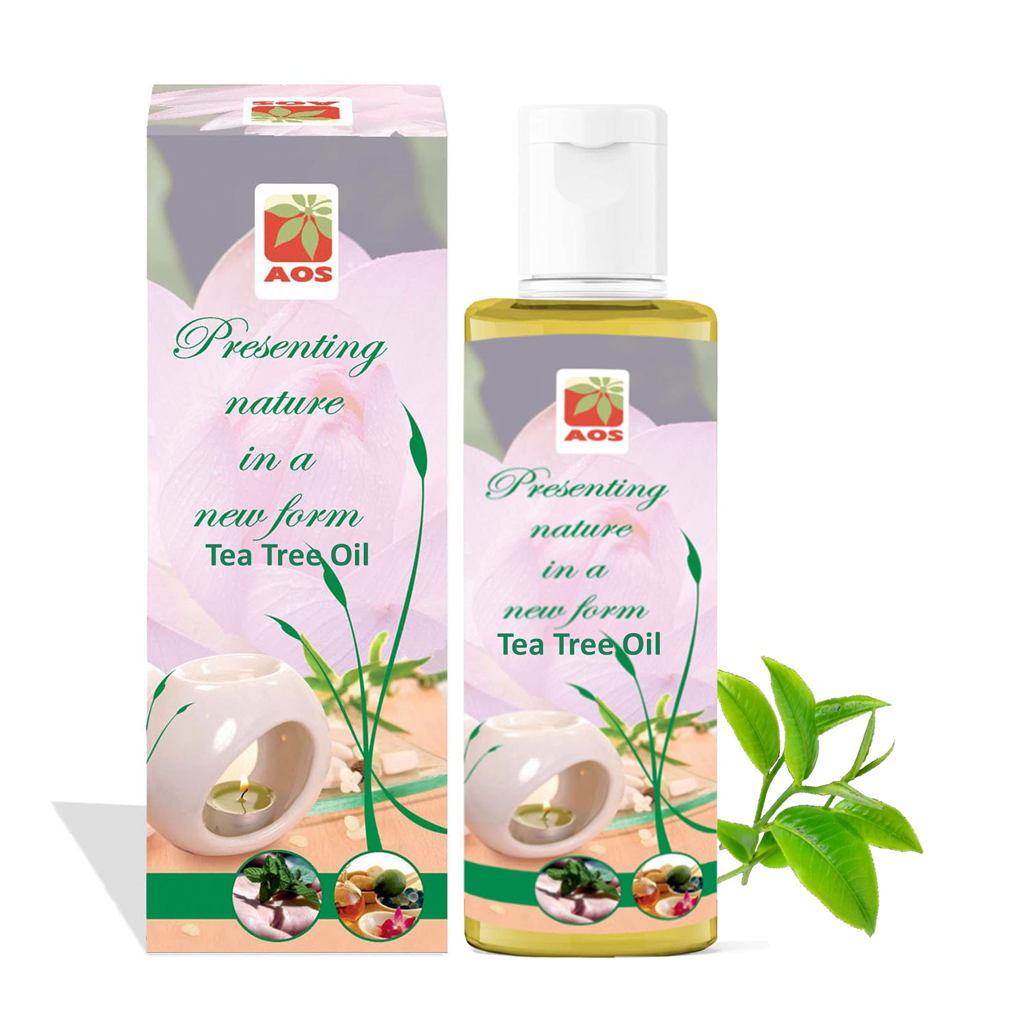 AOS 100% Pure Natural Tea Tree Oil | Tea Tree Essential Oil For Skin, Hair, Face, Acne, Pimples, Scars | Tea Tree Essential Oil | For Men & Women | Best For Acne | 30 ml |