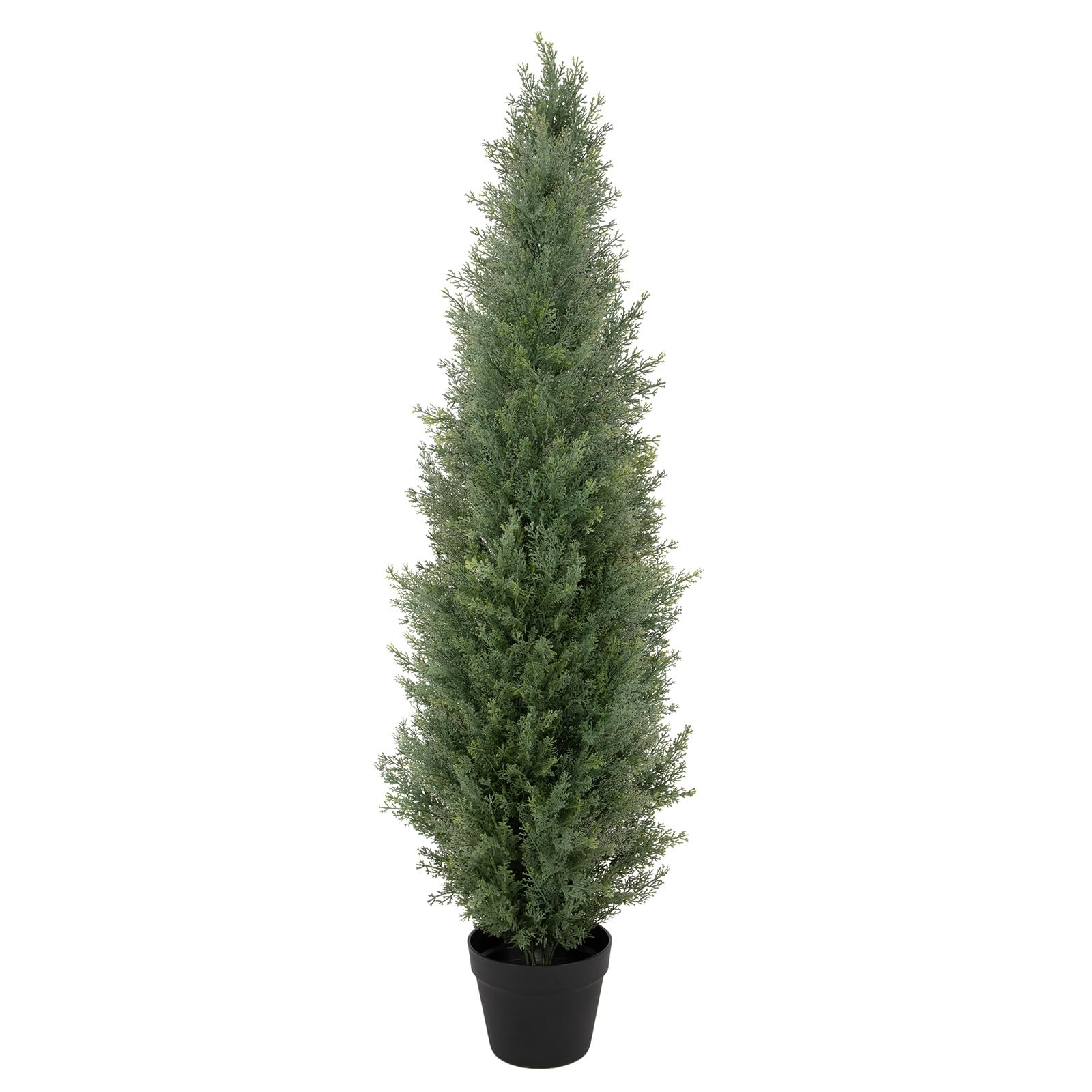bellacat UV Resistant Artificial Topiary Trees Outdoor, Faux Cedar Tree with Full & Realistic Leaves, Fake Cypress Tree for Front Door Proch Patio Deck Balcony Yard Decor(120cm, 1Pack) — image 1